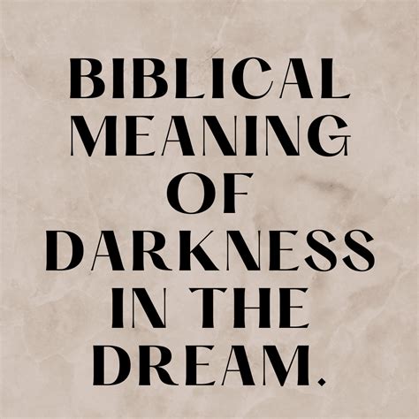 Running from Darkness: A Biblical Interpretation of a Dream